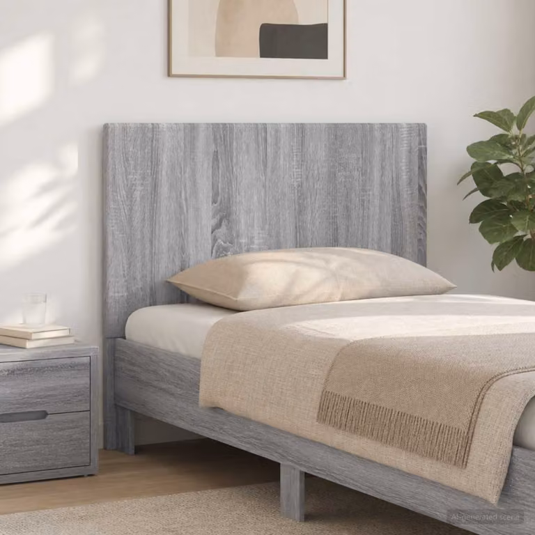 Testiera da muro moderna vidaXL BREDA Sonoma grigio in legno ingegnerizzato