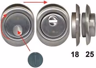 Defender Magnetico Mag Monolito Antiacido MRM29 Cromo Satinato Argento