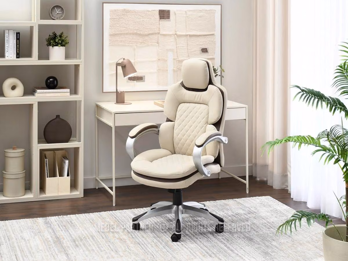 Poltrona direzionale BEATUS - beige / marrone