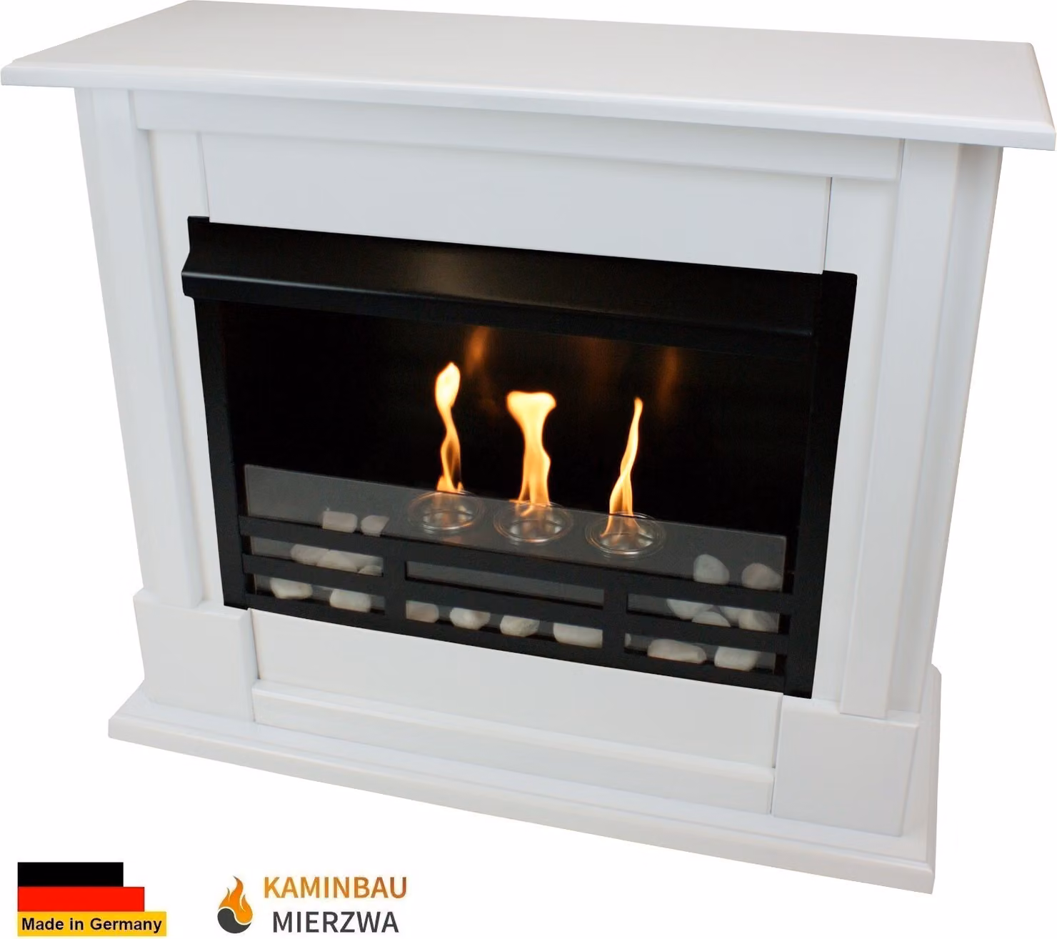 Caminetto a gel Caminetto a etanolo modello Emily Premium Royal White