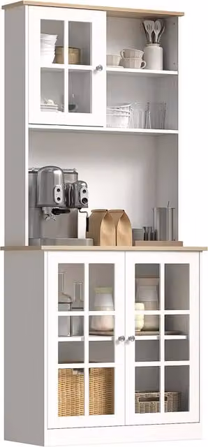 Armadio da cucina ¨C Minimal ¨C bianco quercia 80x37x183