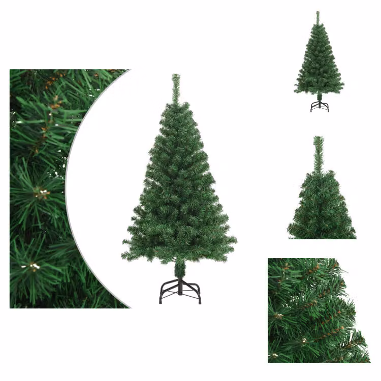 vidaXL Albero di Natale artificiale con rami spessi verde 150 cm PVC - Alberi di Natale