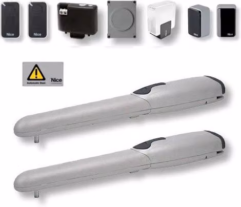KIT WINGO NICE WINGO 4024 KCE AUTOMAZIONE CANCELLO BATTENTE AUTOMATICO dfm