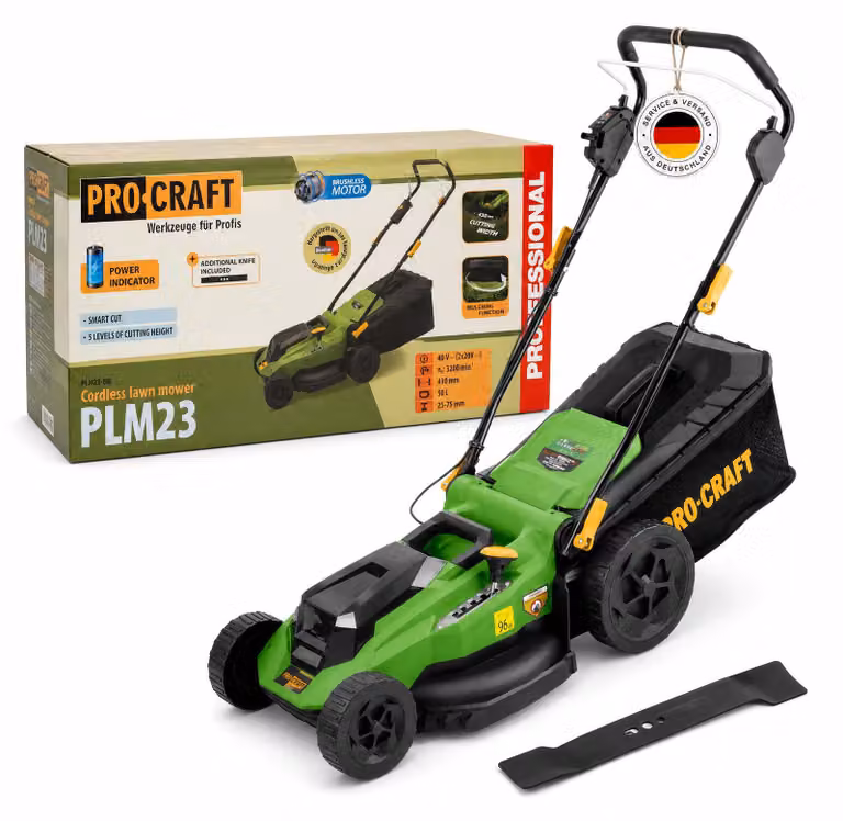 Tagliaerba a batteria da 40 V (2 x 20 V) con larghezza di taglio di 430 mm – Motore brushless