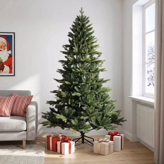 Albero di Natale Artificiale con Rami Pieghevoli 210 cm 42055530