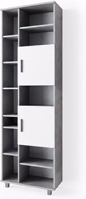 Mobile bagno alto Ilias Vicco colore grigio effetto calcestruzzo L/P/H: 60 x 39,47 x 190 cm – 1