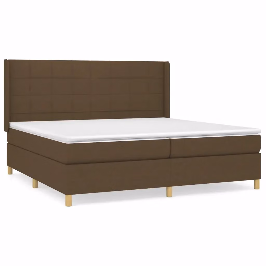 Letto Ibrido con Giroletto a Molle e Materasso vidaXL, Marrone e Bianco, L/P/H: 200 x 203 x 203 cm – 2