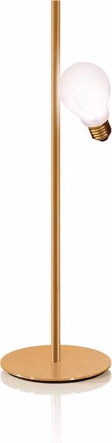 Slamp Idea Lampada da tavolo in metallo con vetro bianco e finitura oro/ottone con luce LED bianco caldo