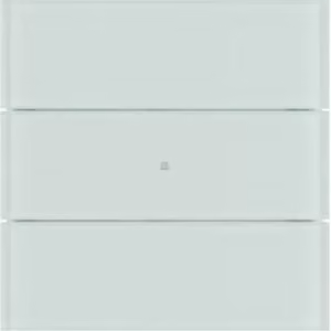 Berker 75163590 Sensore a sfioramento triplo Comfort in vetro, bianco polare B.IQ