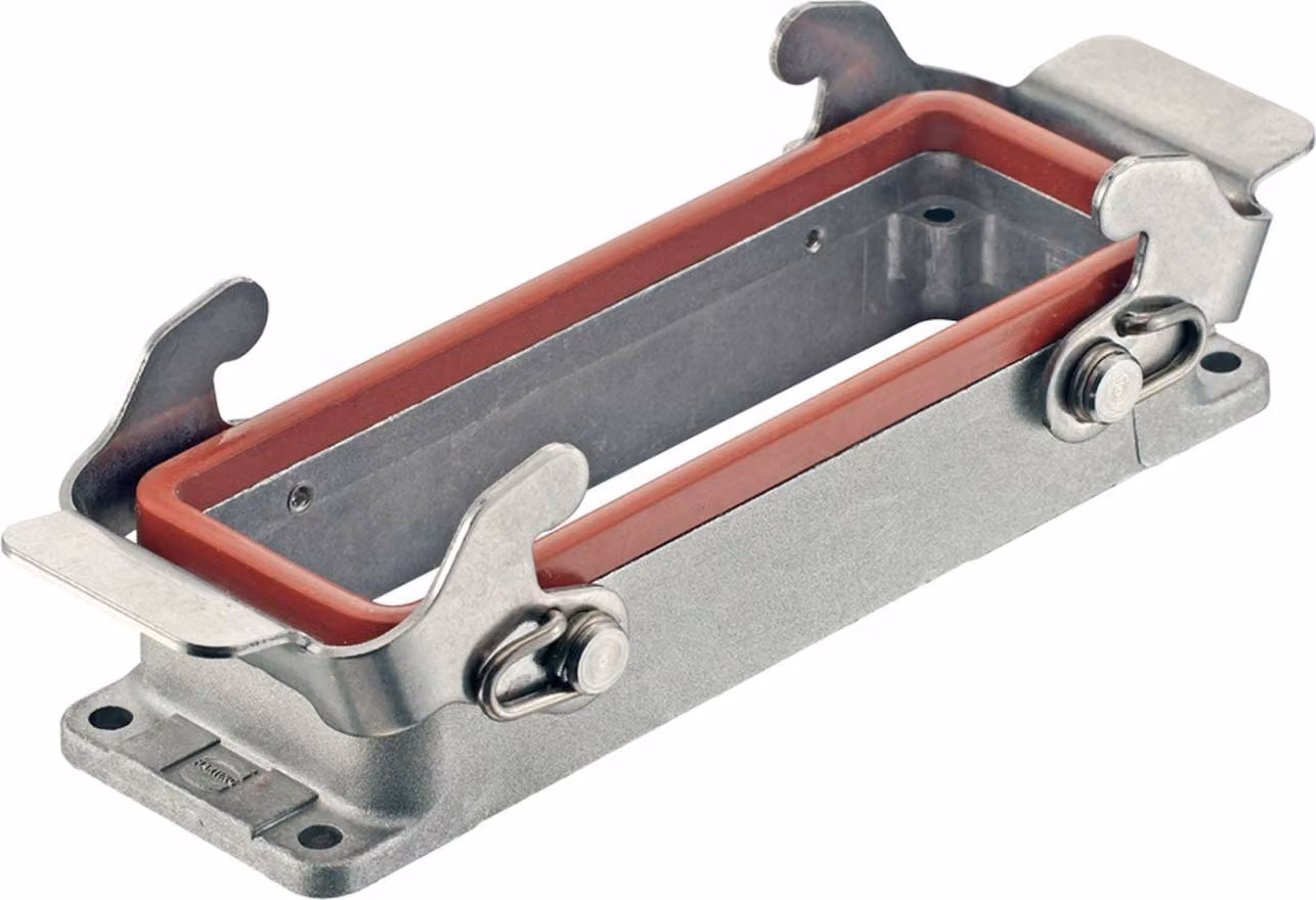 HARTING Han 24B Custodia di montaggio per alte temperature bassa con 2 staffe trasversali - 1 pezzo