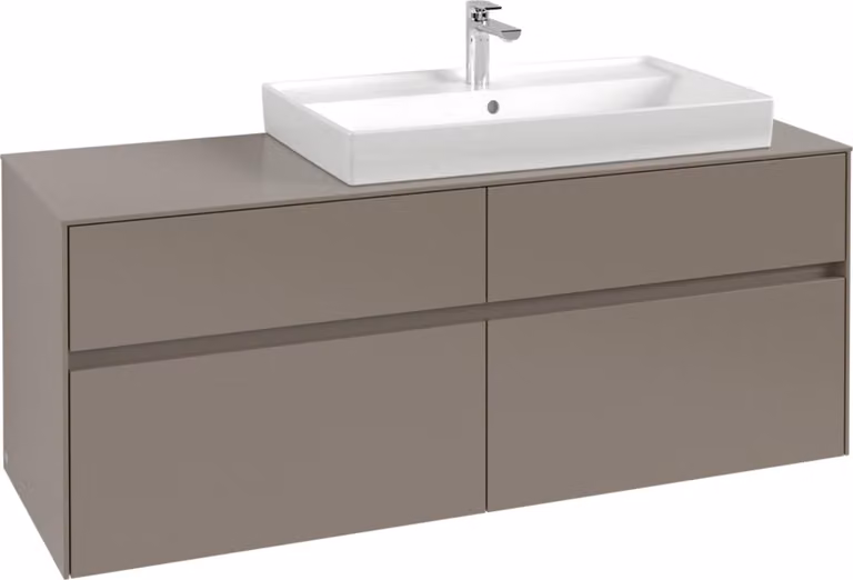 Mobiletto V&B Collaro 140x54,8x50cm, WT r, w LED, wh. Oa