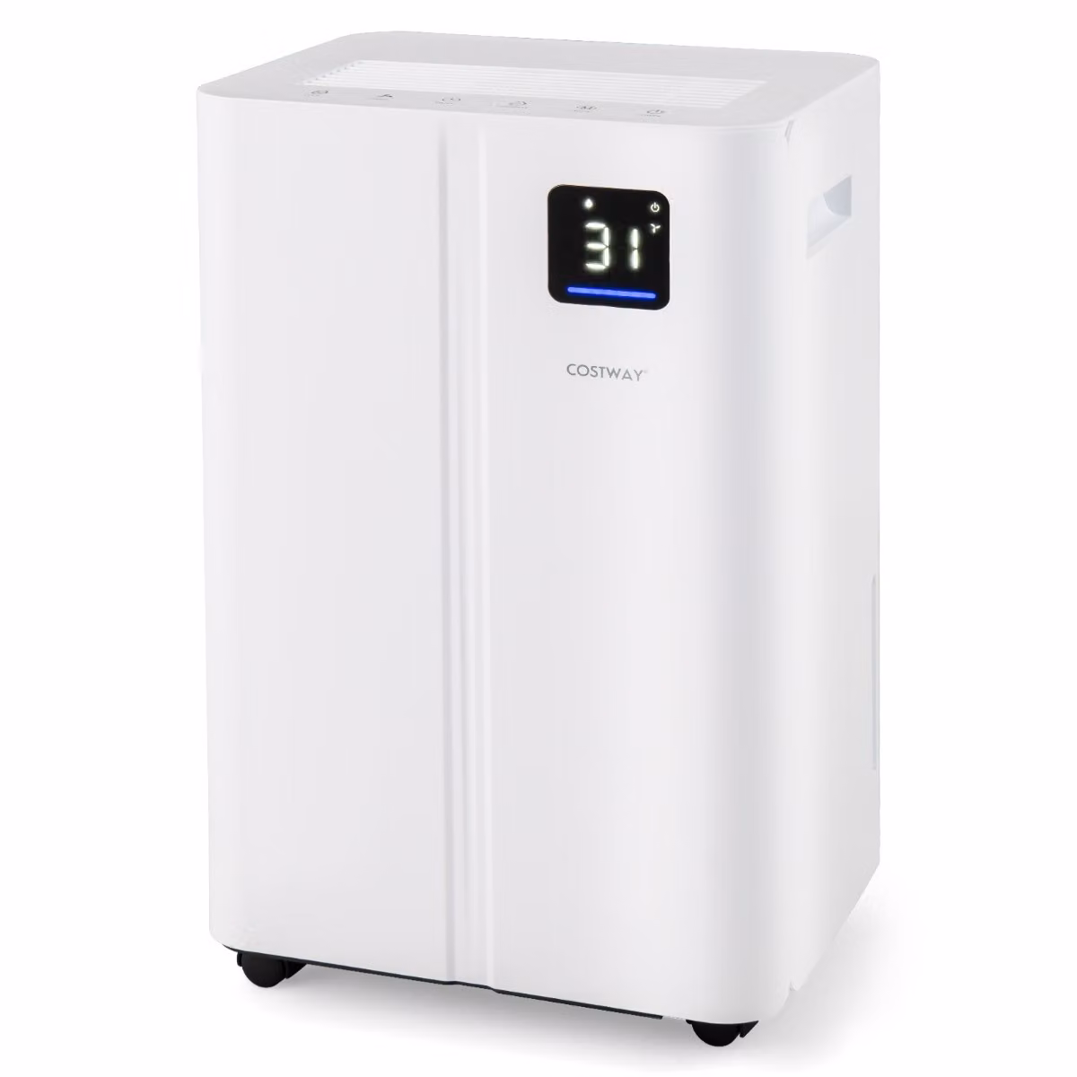 Deumidificatore Costway da 25,5 L per casa e cantina con 3 modalità e sbrinamento automatico, Bianco