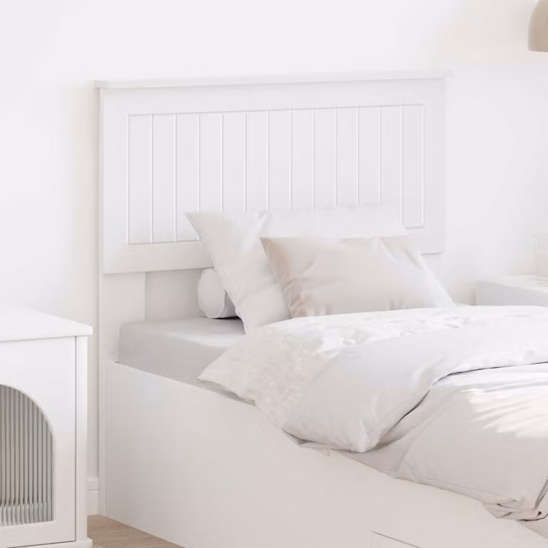 Testiera per letto moderna vidaXL in legno ingegnerizzato bianco
