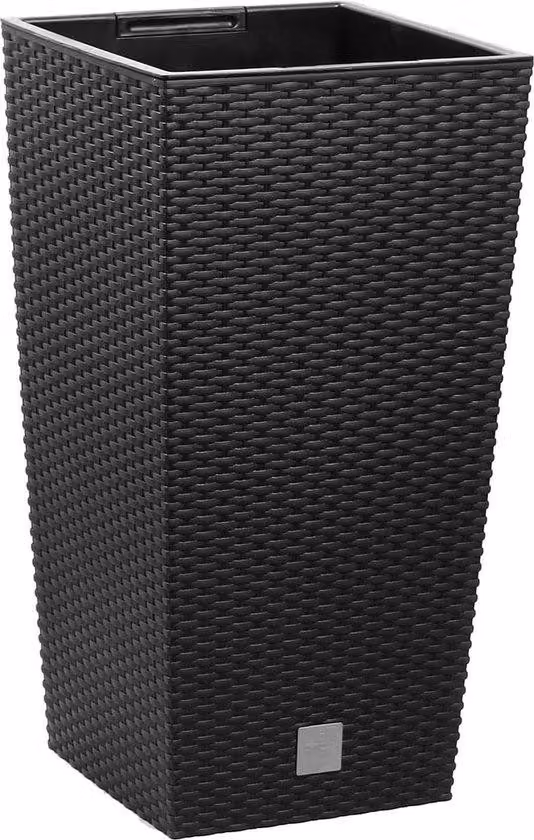 Contenitore da giardino da 266 litri - Resistente alle intemperie - Nero - 265 x 265 x 50 cm