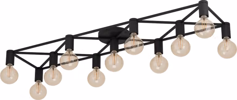 Eglo 43722 SPEKE E27 plafoniera 1560x310mm nero