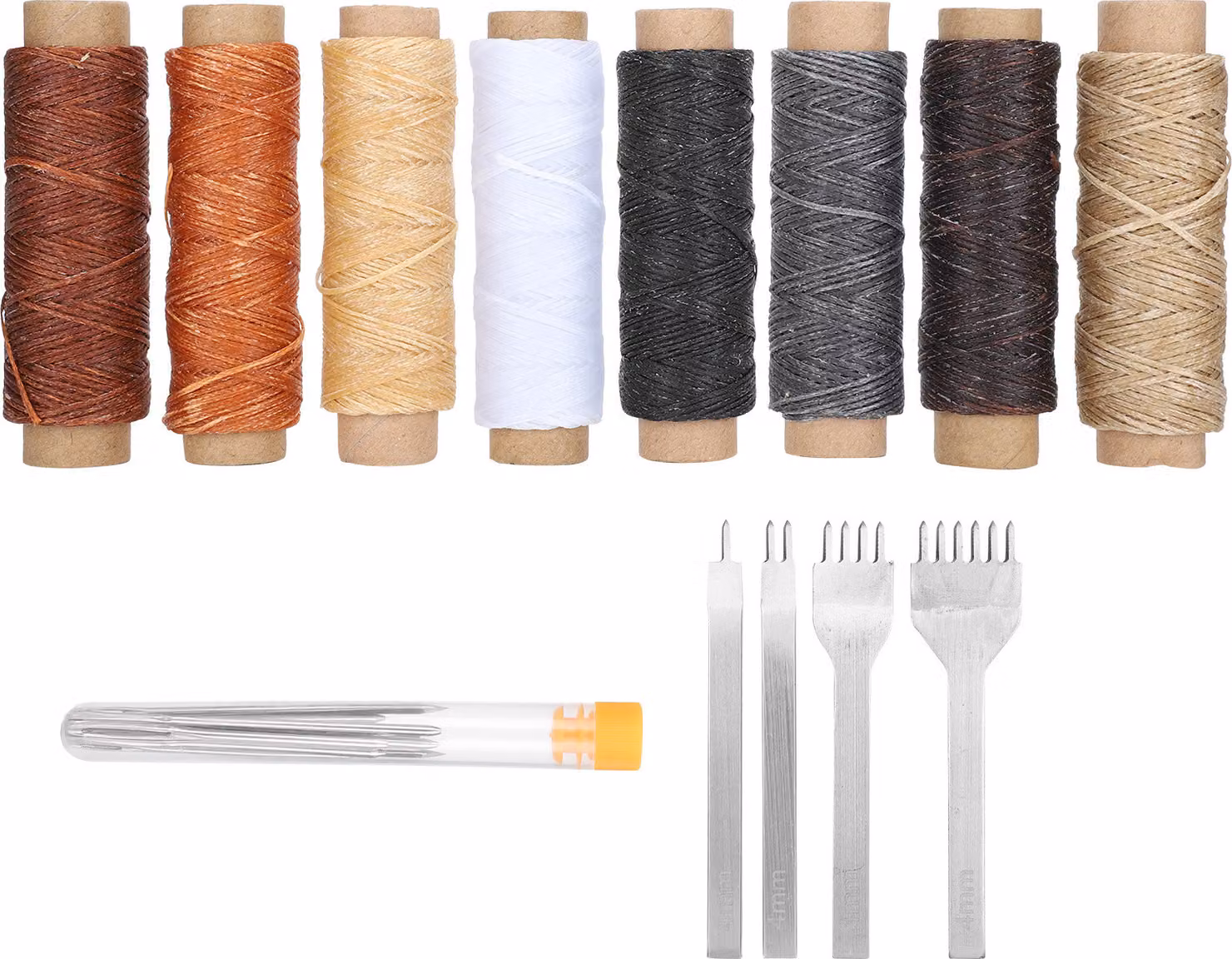 Kit di cucito in pelle, kit di artigianato di cucito a mano in pelle, set di strumenti di cucito in pelle, strumenti di riparazione in pelle, strumenti di artigianato in pelle fai da te, accessori fai da te