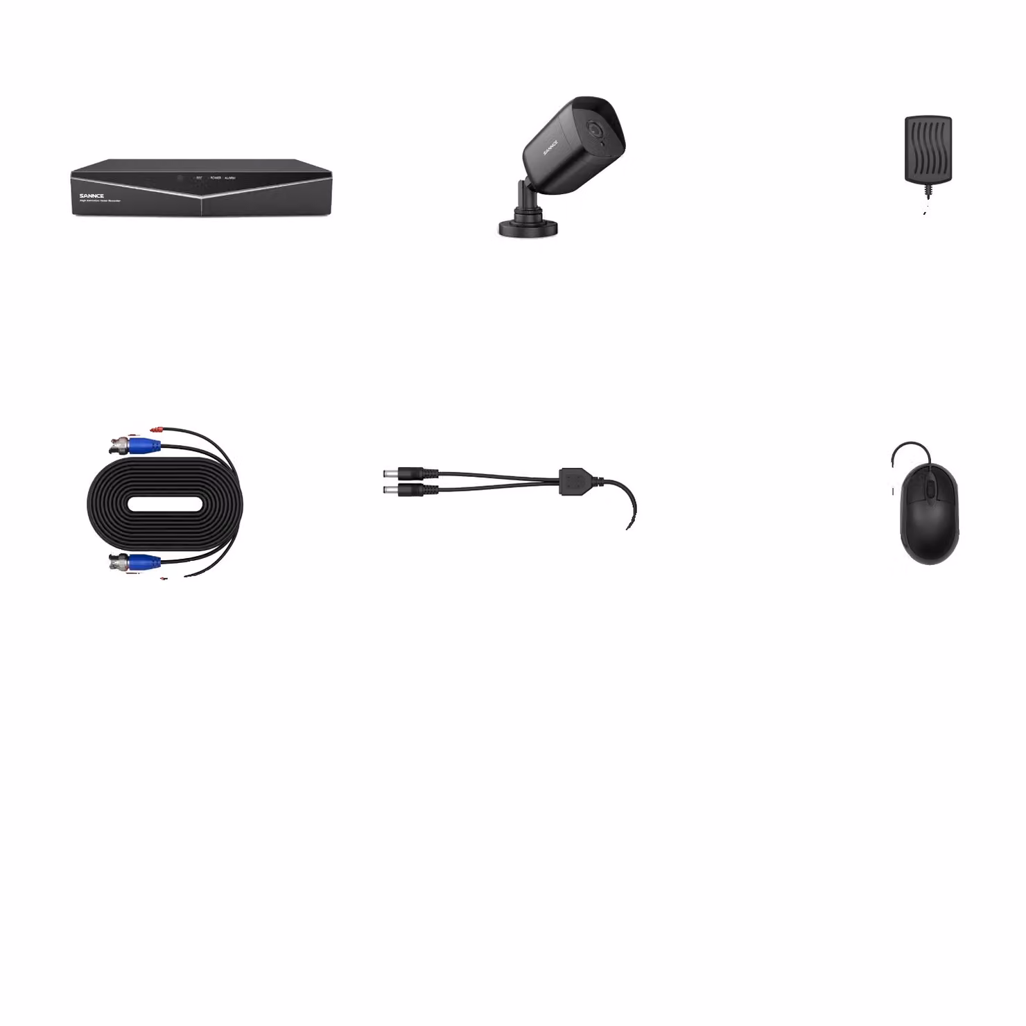 Sistema di telecamere di sorveglianza domestica, DVR 1080N, visione notturna, LILA, Nessuno