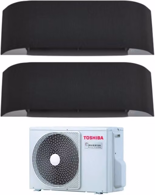 Condizionatore Dual Split Toshiba Haori 10+10 (9+9) Grigio con Wi-Fi Integrato e Controllo via App Classe Energetica A++ – 1