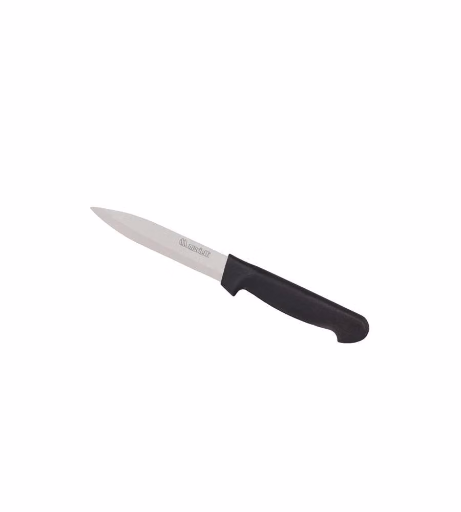 Coltello Spelucchino Marietti in Acciaio Inox con Impugnatura in Plastica Nera, Lama 10,5 cm – 2