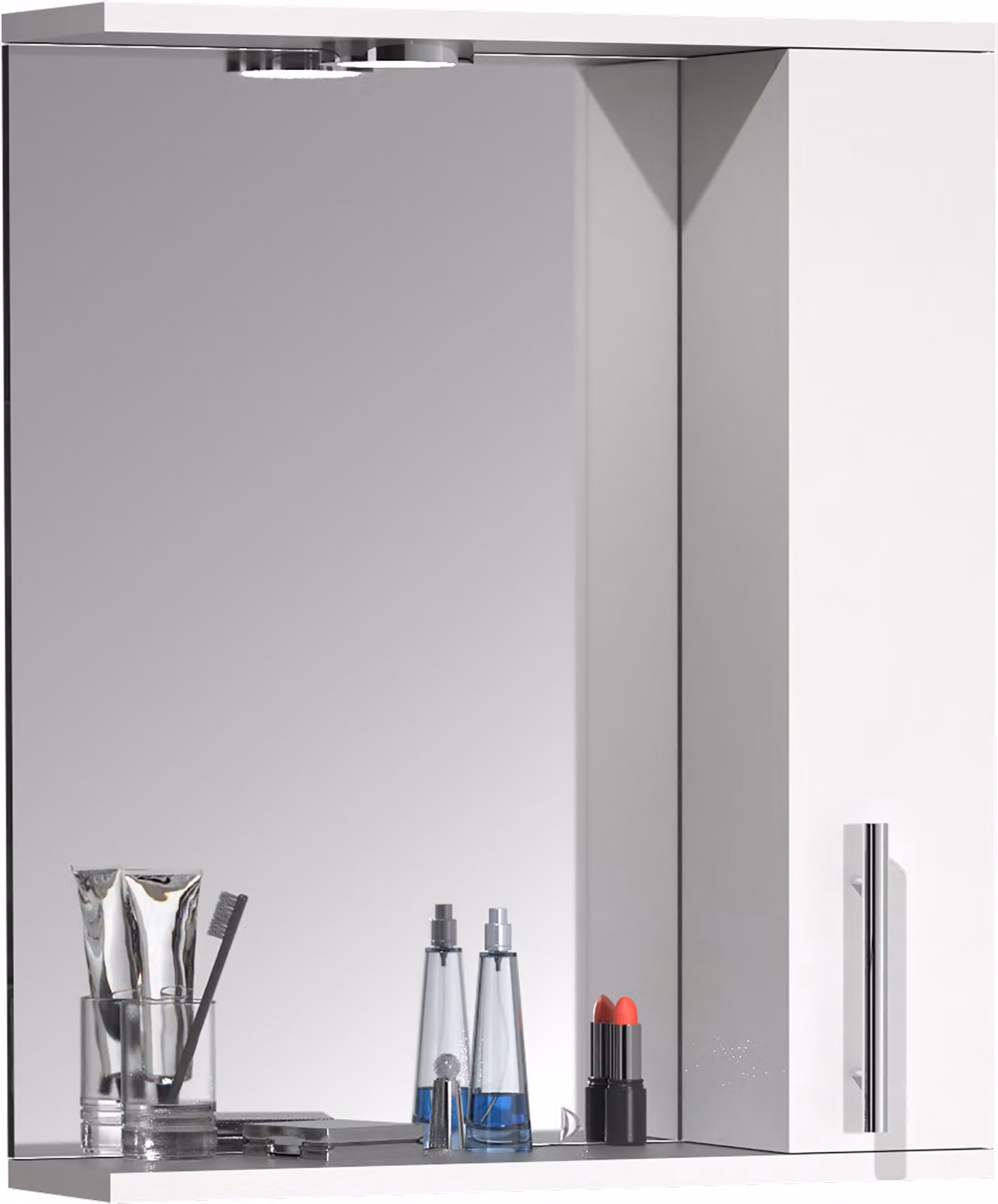 Armadio bagno senza tempo | Dimensioni ca. H. 60 x W. 50 x D. 14 cm | spazio sufficiente | Armadio a specchio - Lisalo M