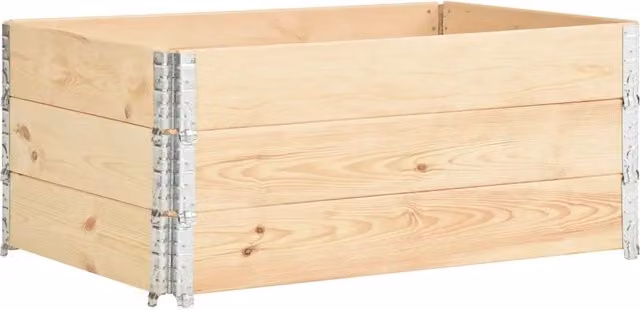 Fioriere | Cassetta per fiori | Vaso Rialzate 3 pz 100x150 cm in Legno Massello di Pino