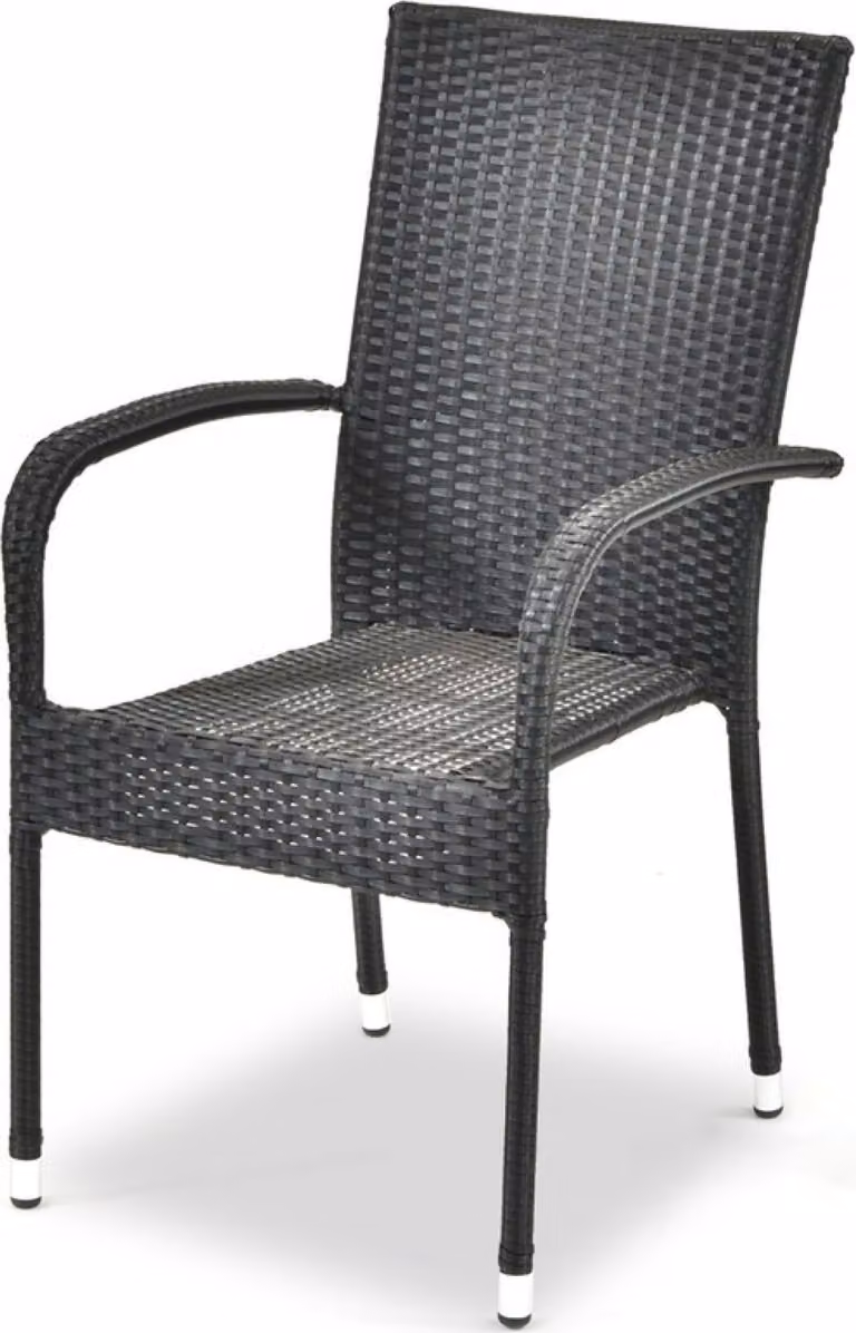 Sedia in rattan MADRID antracite