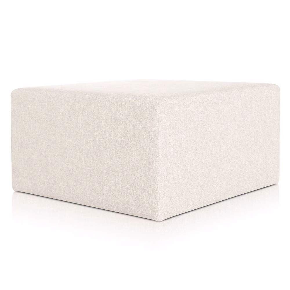 Pouf Rubino 83 x 83 cm Crema