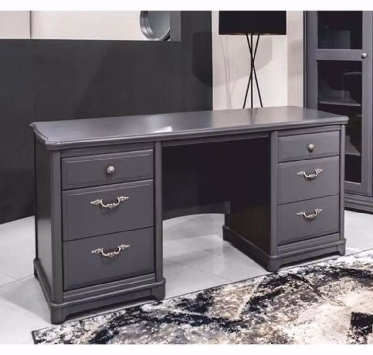 Casa Padrino scrivania in stile country grigio 155,8 cm - Mobili per ufficio in stile country