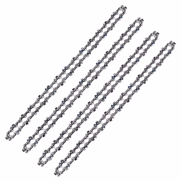 4 catene motosega da 40 cm, passo 3/8", passo di guida LP, 56 maglie, spessore 1,3 mm, a bassa rumorosità