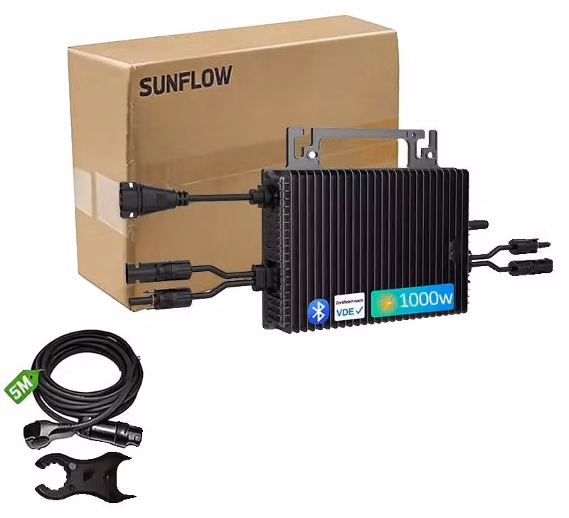 Micro-inverter solare, con doppia tecnologia MPPT, monitoraggio Wi-Fi, 1000W, 230V