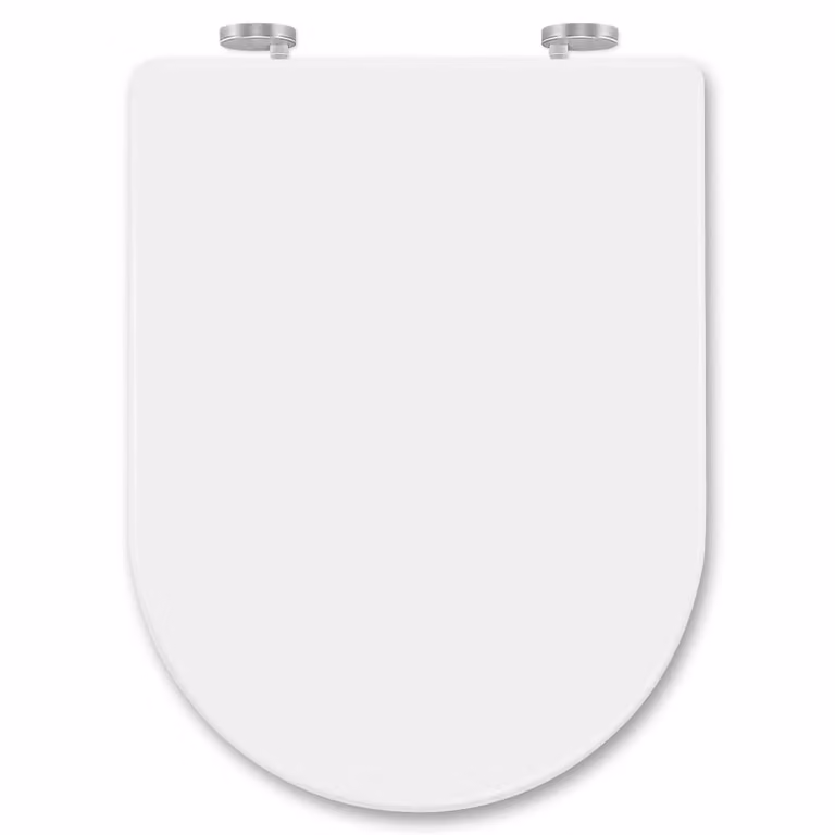 WOLTU Sedile per WC, chiusura morbida, plastica, chiusura morbida, antibatterico