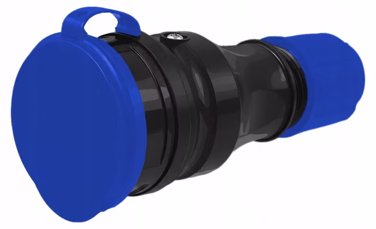 Adelid XTR54, presa a spina in gomma, grado di protezione IP54, 16A, 230V, per cavi