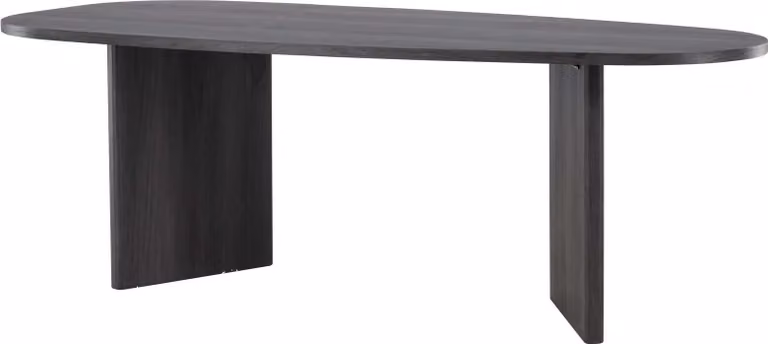 FURNLUX Tavolo da pranzo Gronvik Nero 100cm / Hauptfarbe: Schwarz / Dimensioni: 100 x 220 x 75 cm