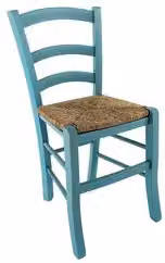 Sedia Venezia Klana Italia in legno laccato colore blu