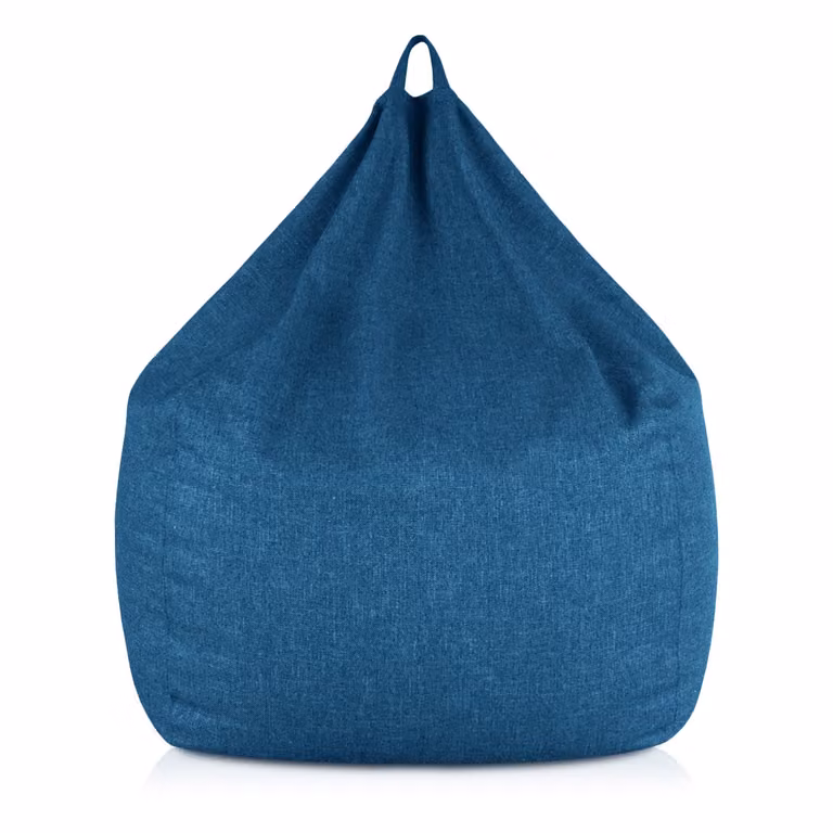 Poltrona sacco Pouf Piuma Blu S