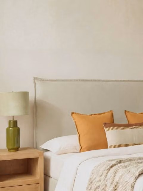 Testiera imbottita Flen beige Kenay Home