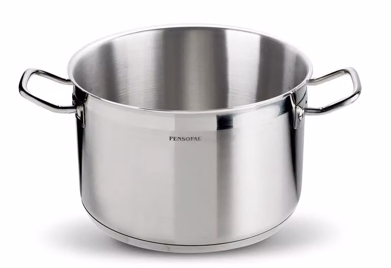 Casseruola alta in acciaio inox per induzione con 2 maniglie linea Gastrochef, diam. 32 cm
