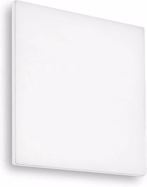 Plafoniera Quadrata Moderna IDEAL LUX in Alluminio e Plastica Bianca con LED 4000K