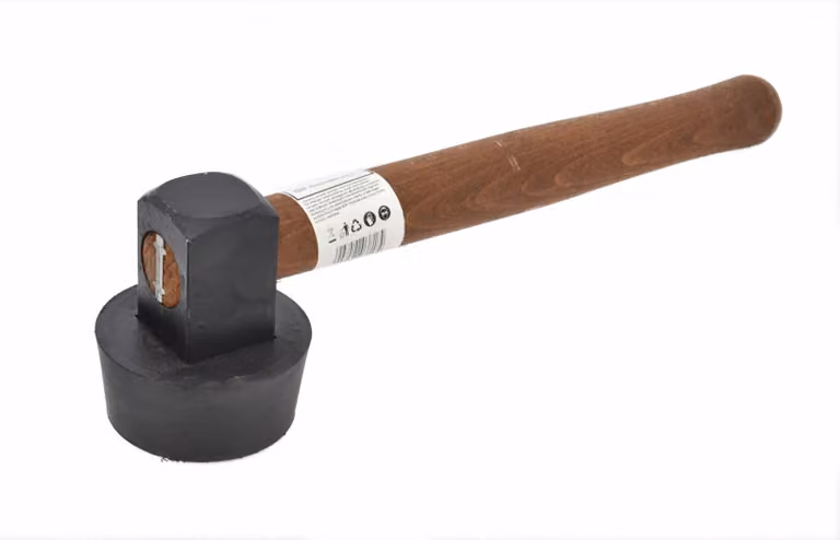 Martello per pavimentazione, martello di gomma da 1,5 kg con rivestimento in gomma