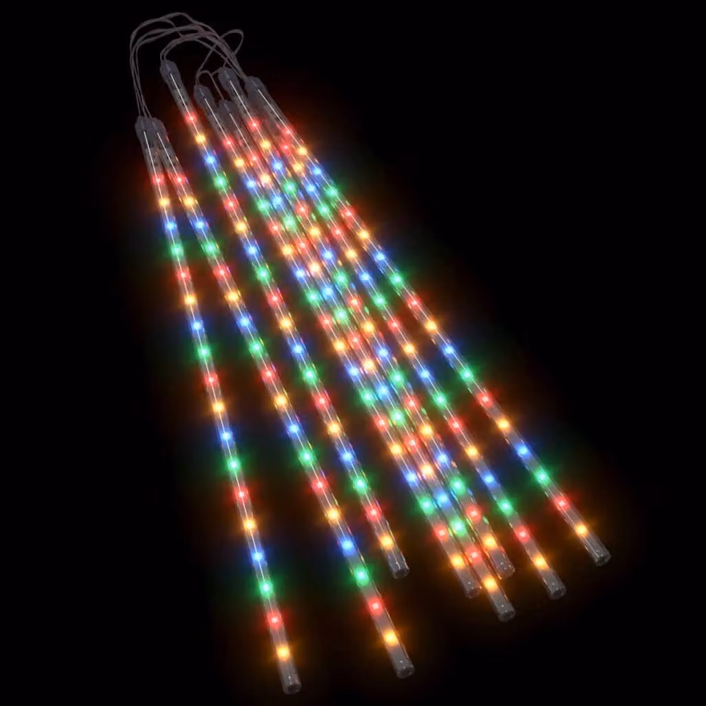 Luci meteorologiche a LED 8 pezzi 50 cm multicolore 288 LED