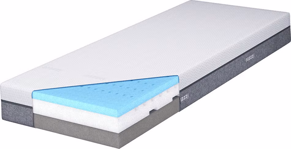Materasso Genius eazzzy 80x200 cm H3 - materasso ortopedico in schiuma viscoelastica a 3 zone con altezza di 20 cm