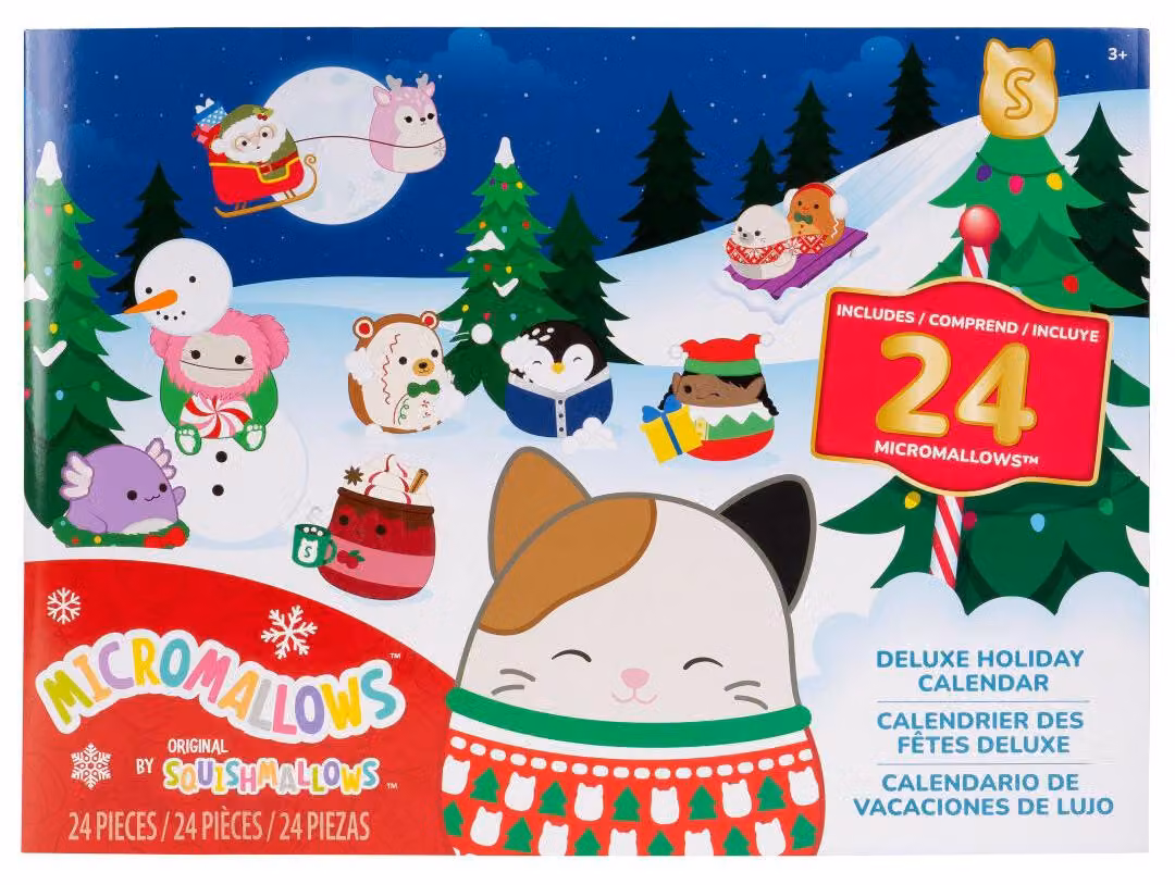 Calendario dell'Avvento SQUISHMALLOWS Micromallows, 24 pezzi