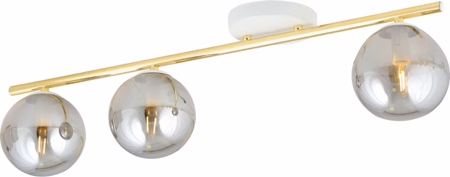 Lampada da soffitto Emibig 3xE14 10W MONZA con 3 paralumi color grafite 1251/3