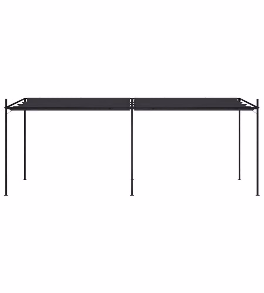 Gazebo con Tetto Retrattile 600x300x233 cm Antracite
