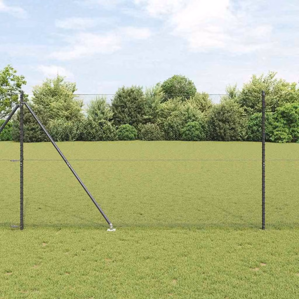 Maison Exclusive - Palo della recinzione Grigio 10 x 1,6 m (maglia da 13 mm)