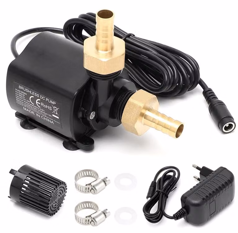 Pompa sommergibile - Pompa per acquario e laghetto 12 V - 800 l/h - 5 m di prevalenza