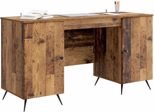 Scrivania | Tavolo da Ufficio Legno antico 142,5 x 50 x 75 cm Legno ingegnerizzato