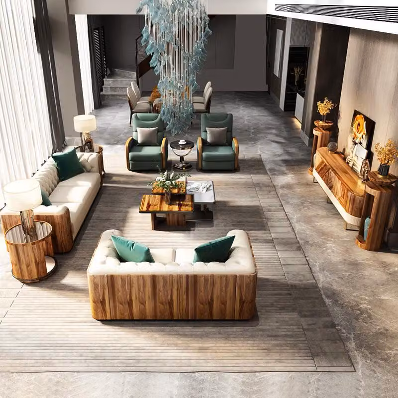 Komplett Set Sofagarnitur 4tlg. Sitzer Sideboard Design 5tlg Wohnzimmer Gruppe