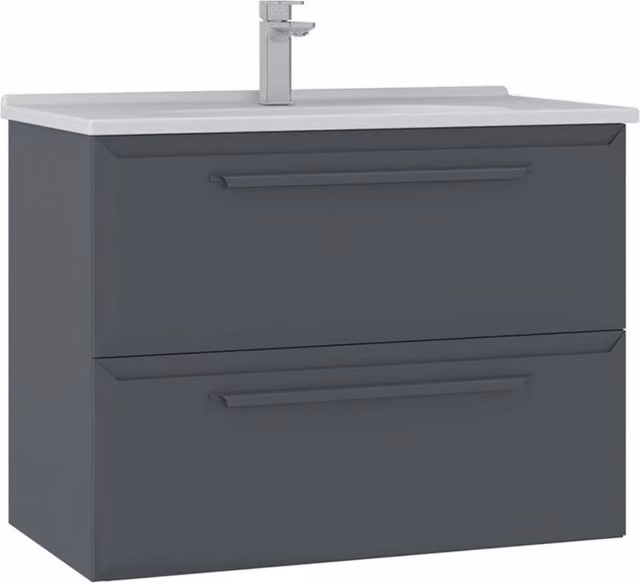 Mobile lavabo "Nuvola 80 v2" - 80 x 50 x 62 cm - Antracite