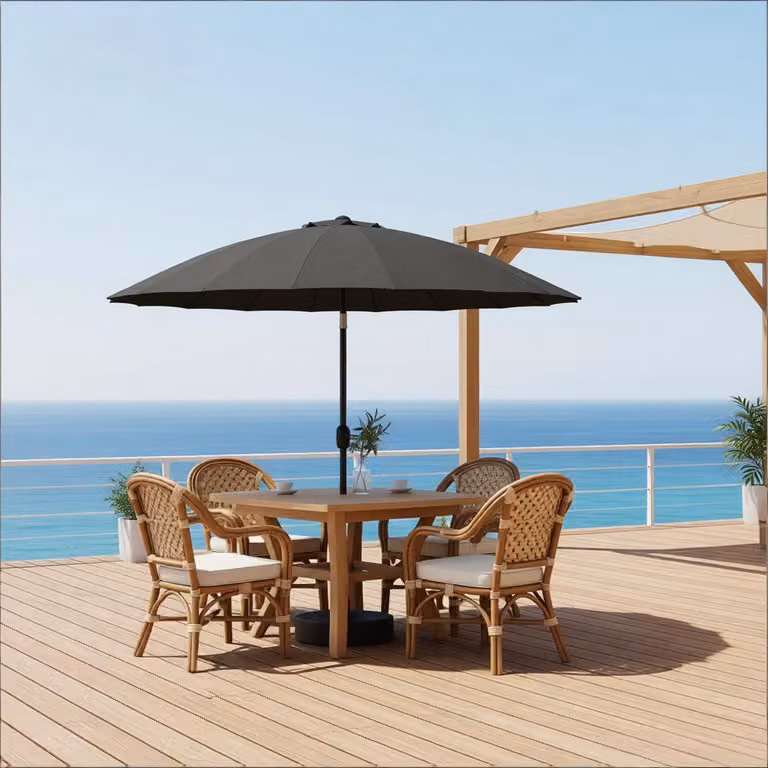 Ombrellone da piscina con inclinazione regolabile, ombrellone grande per terrazza, ombrellone da giardino (questo ombrellone non include la base, solo l'ombrellone)